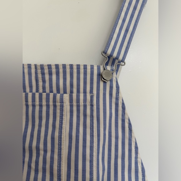 Free People x Rollas Original High Rise Cut Off Denim Overalls - Picture 8 of 9